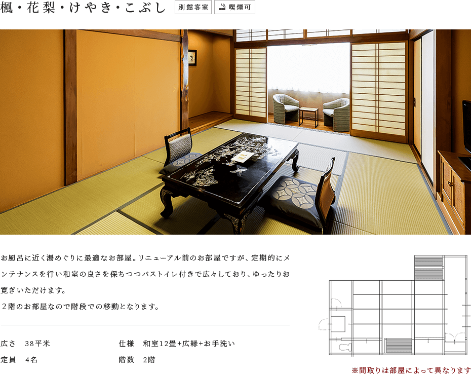 楓・花梨・けやき・こぶし